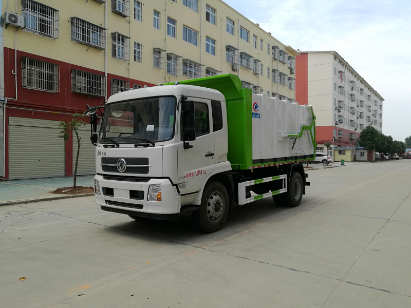 东风天锦17方对接垃圾车